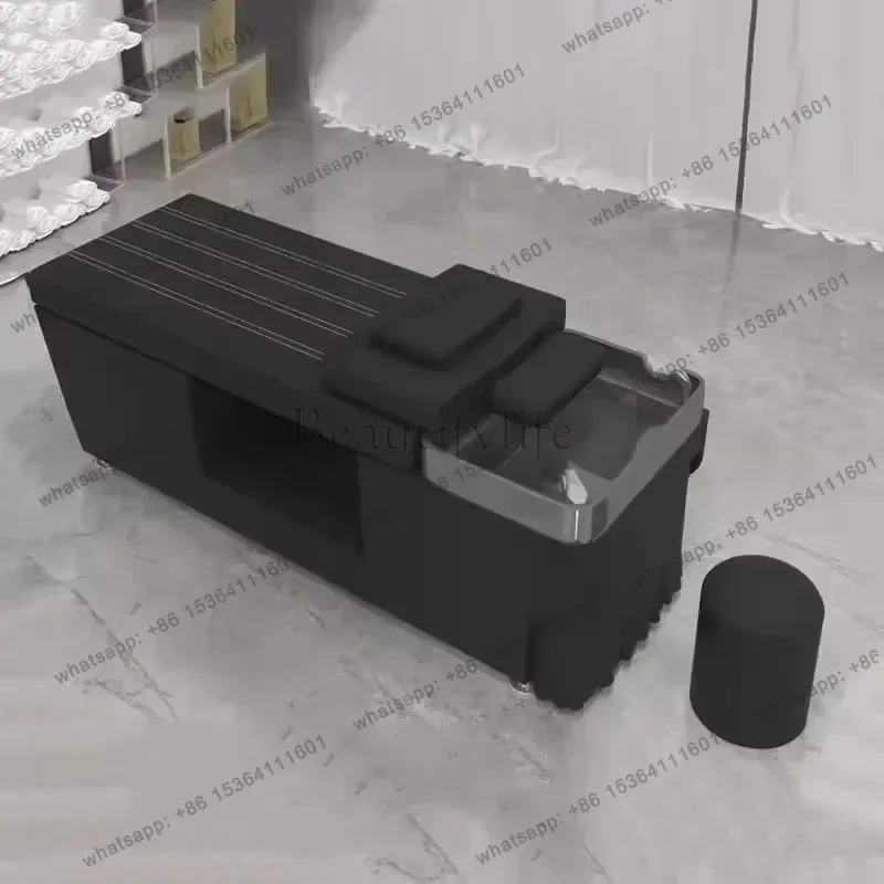 

Мебель для салонов красоты LJYSalon: Роскошная парикмахерская мойка-кровать с функцией паровой обработки, педикюрная мойка-кровать с циркуляцией воды, коммерческая мебель для барбершопов