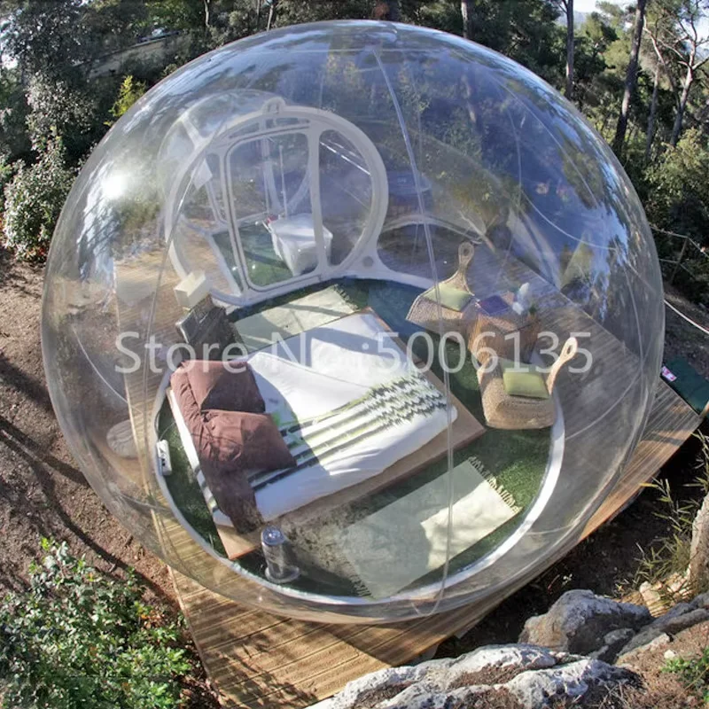 Tenda gonfiabile per alberi a bolle Tenda da campeggio per coppie di hotel selvatici Tende da cortile famose Tenda da prato gonfiabile Hotel gonfiabile