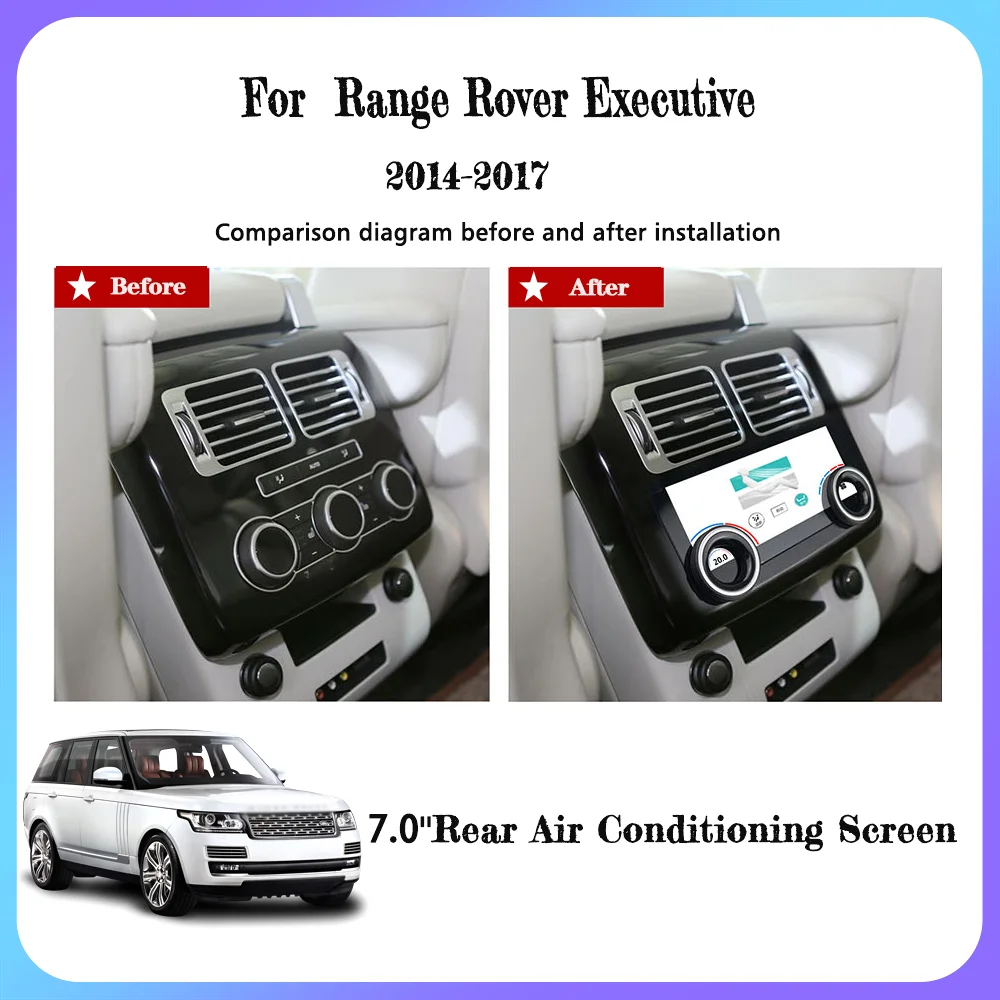 7.0-inch Android 13 suitable for Range Rover Executive 2013-2017  rear seat multimedia touch screen LCD air condition