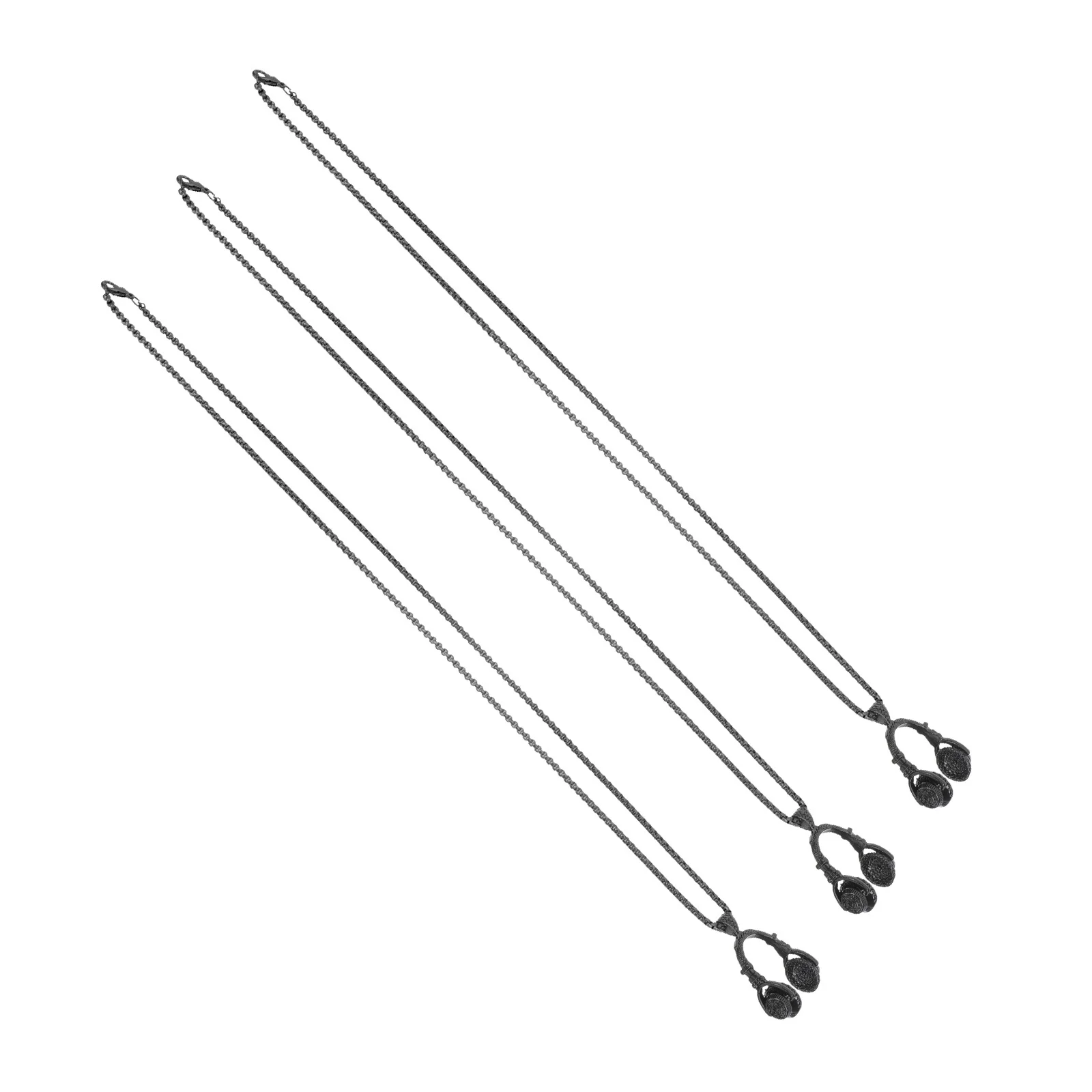 

3Pcs Musical Lover Necklace Alloy Pendant Clavicle Chain Simple Stylish Jewelry Gift for Women Daily Wear Pendant Clavicle Chain