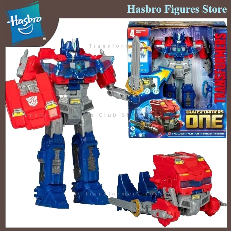 

In Stock HASBRO TRANSFORMERS ONE Power Flip Super Culbute Giro Potente Optimus Prime Action Figure Model Hobby Toy Gift