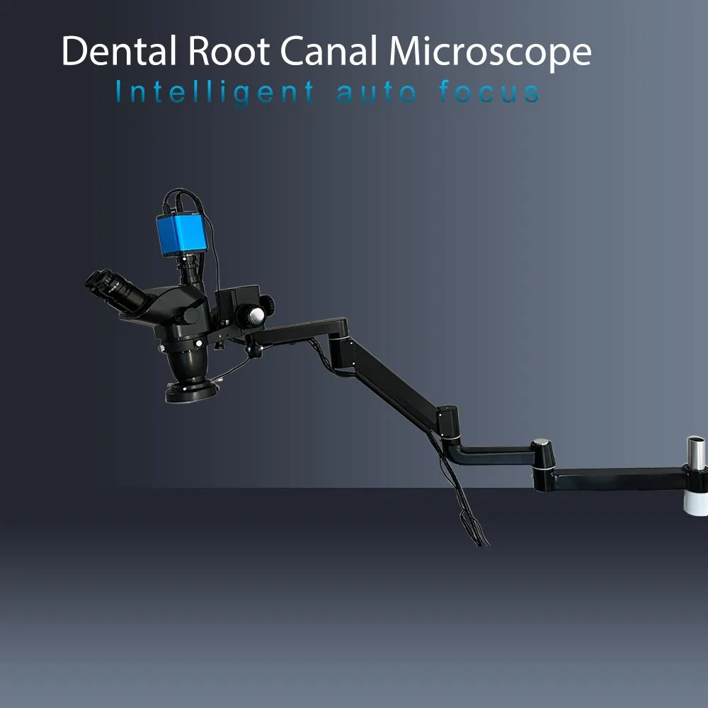 Dental Equipment Microscope Root Canal Microscope With Camera Auto Focus Continuous Zoom Fix On Dental Chair For Dental Clinic