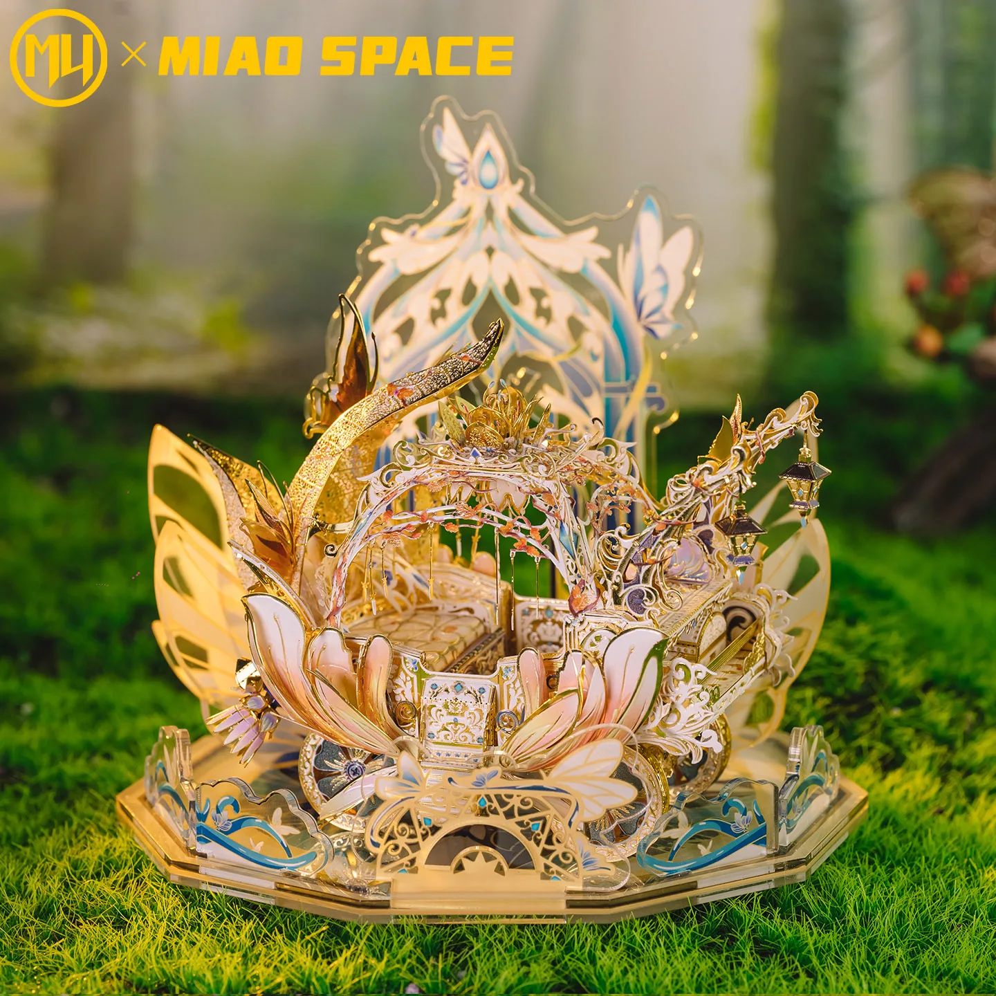 MU Elf Series 3D Stereoscopic Metal Jigsaw Puzzle Handmade DIY Puzzle Toy for Table, Office Decoration, Stress Relief Gift