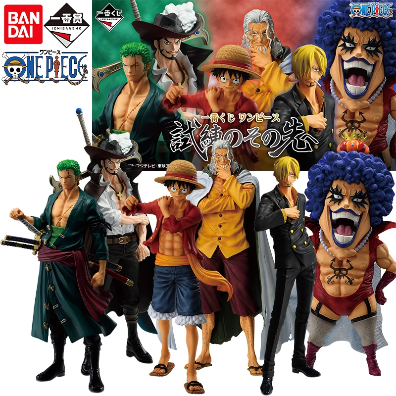 

Bandai натуральная Ichiban ONE PIECE аниме-фигурка Monkey D. Luffy Silvers Rayleigh, экшн-игрушки для мальчиков и девочек, подарок, Коллекционная модель