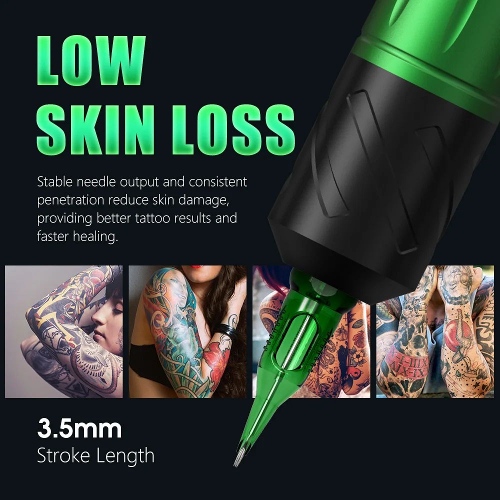 ماكينة رسم الوشم التجميلي الدوارة T-Rex ماكينة رسم الوشم التجميلي اللاسلكية ماكينة قلم الوشم الدوارة LED شاشة ديجيتال قوة الوشم بندقية الوشم #5
