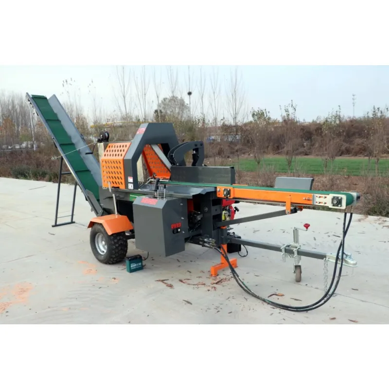 

Customize 20T Automatic Engine Powered Firewood Processor for Skid Steer Hydraulic Wood Processor Machine Log Splitter