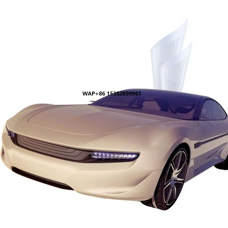 

7.5mil\183μm Satin Car Wrap Vinyl Stickers Sanded Matte PPF Hydrophobic Hot Fix Paint protection Film Anti-Yellowing TPU Film