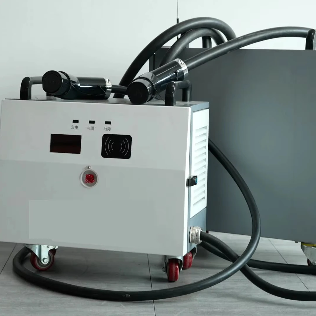 محطة شحن السيارة الكهربائية المحمولة المحمولة 20kw NACS GBT موصل تيار مستمر شاحن سريع CHAdeMO للسيارة