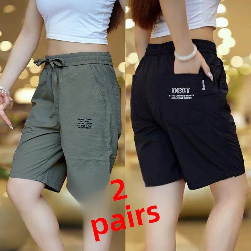 

Ice Silk Quick Dry Four-Part Shorts Men's Summer Construction Site Casual Dirt-Resistant Wear-Resistant Five-Part Mid-Pants