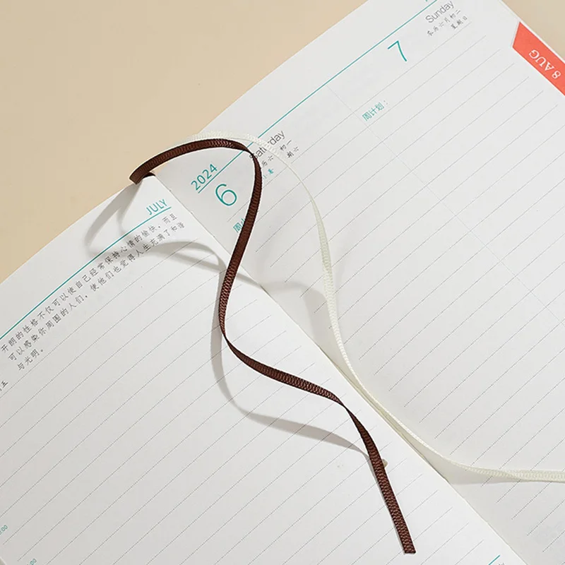 A5 Notebook Thicken Agenda Book 365 Day Planner Notebook,200 Sheets/Book Office Study Stationery Daily QP-113