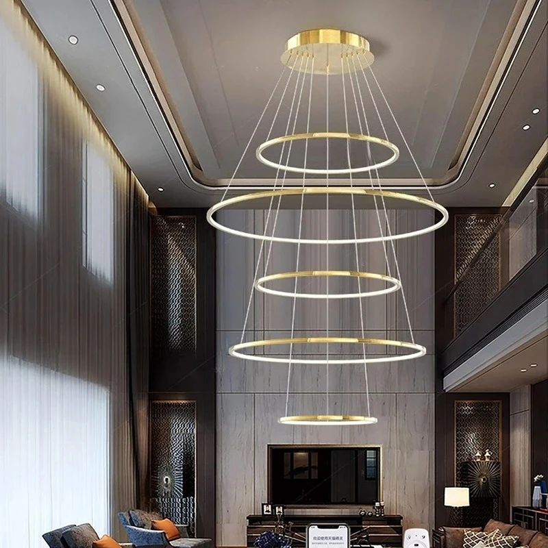 

MZISOSOD Modern Luxury Pendant Light for Living Room Staircase Bedroom Kitchen Indoor Ceiling Lighting Fixture Home Decor