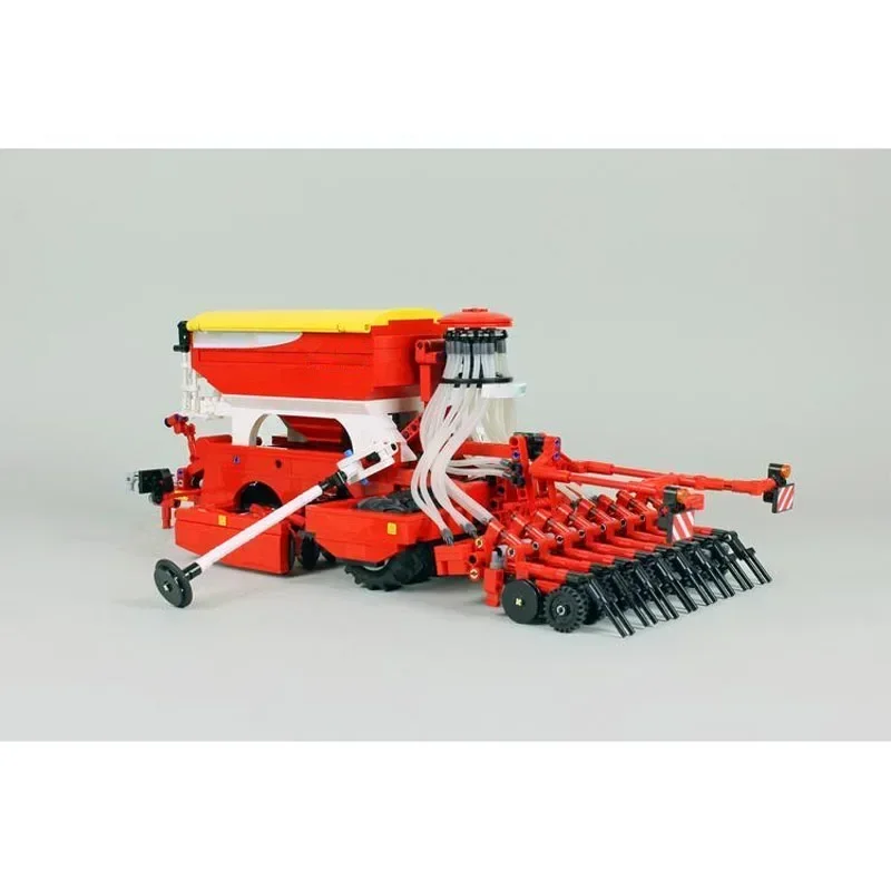 MOC-23362 Tractor & MOC-74950T3 Zaaimachine Montage Splicing Bouwstenen RC Transport Tractor Model Kinderen Verjaardag Speelgoed Geschenken