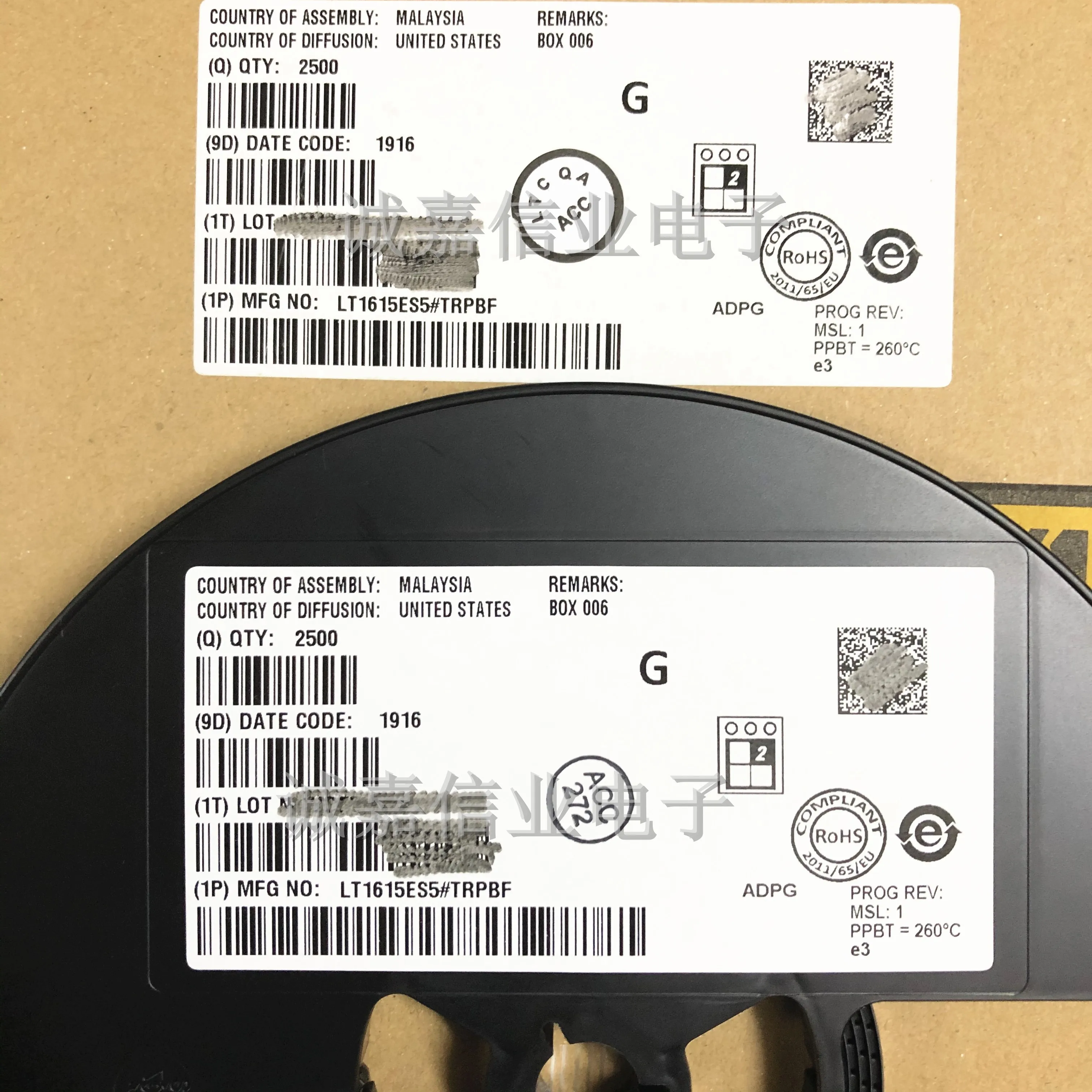 5pcs/Lot LT1615ES5#TRPBF SOT-23-5 MARKING;LTIZ Switching Voltage Regulators uP Single Cell Step-up Reg