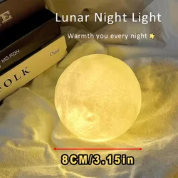 Creative moon lamp bedside bedroom decoration pieces soft light atmosphere get up at night sleep and other small table lights bi