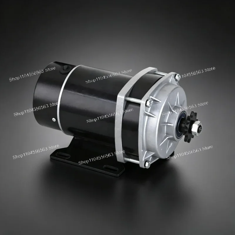 24V/48V Brushed DC Gear Motor 450W/600W With RV Reducer For ATV E-Bike Go-Kart Robotic Lawn Mower Conversion