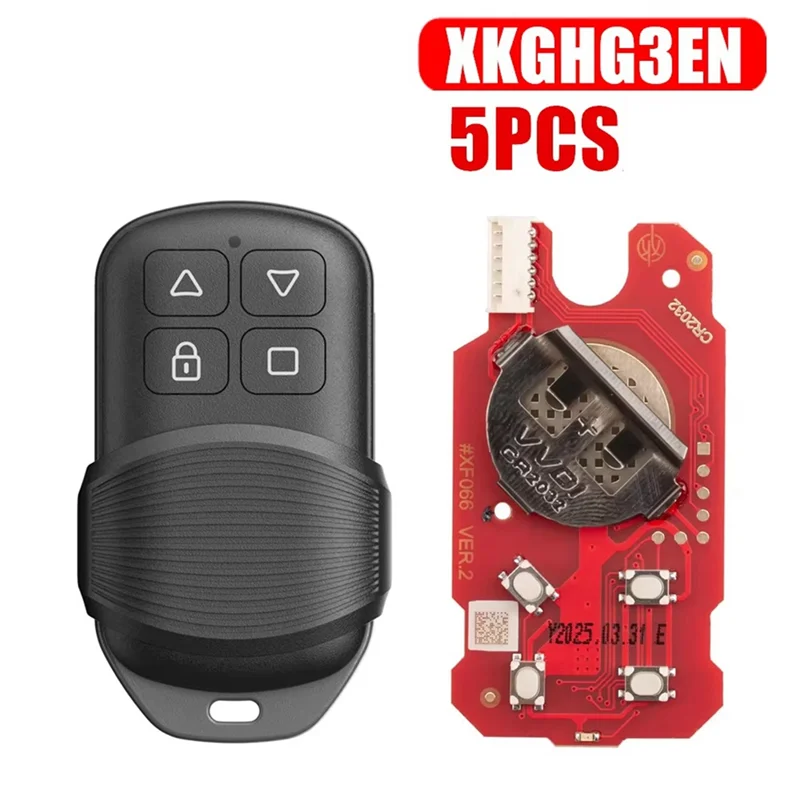 AR-XKGHG3EN Masker Stijl 4 Knoppen Garage Afstandsbediening Universele 2e Generatie Sleutel 5 STKS