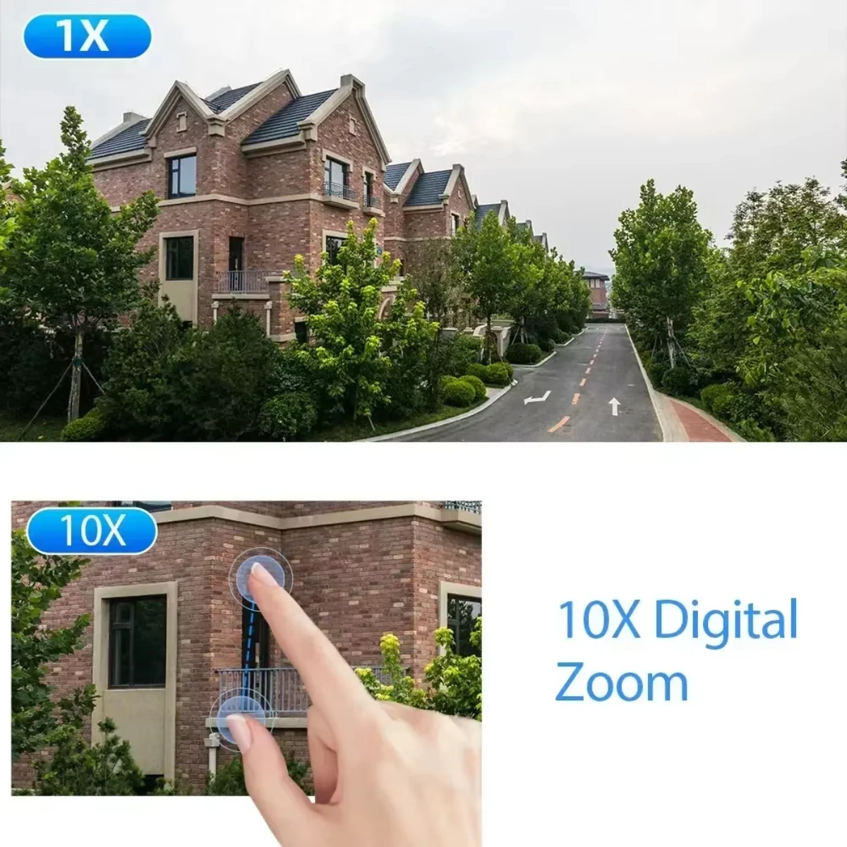 4K 8MP Wifi Camera PTZ Outdoor Dual Lens 10X PTZ Zoom Human Auto Tracking Security Protection Camera Two-Way Audio EseeCloud App