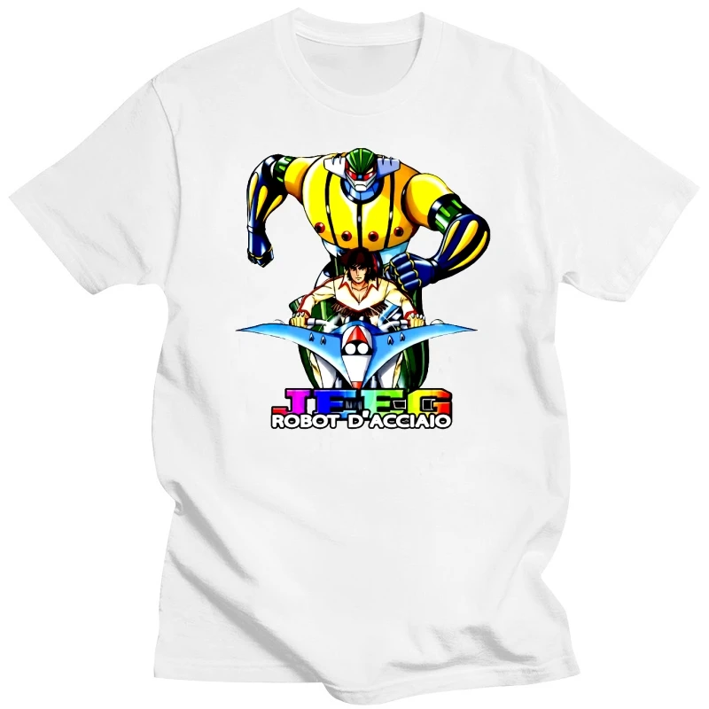 2018 Fashion Short Sleeve Jeeg Robot Cartoon Anni 80 T Shirt Per Uomo E Bambino Print Tee Shirts Printing