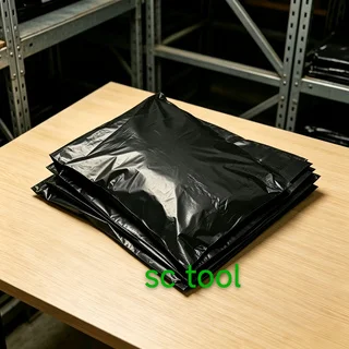 23Pcs Black PE Poly Mailers Envelopes, Small & Medium Self-Seal Shipping Bags 17×30cm & 28×42cm for Craft Packaging, Commercial