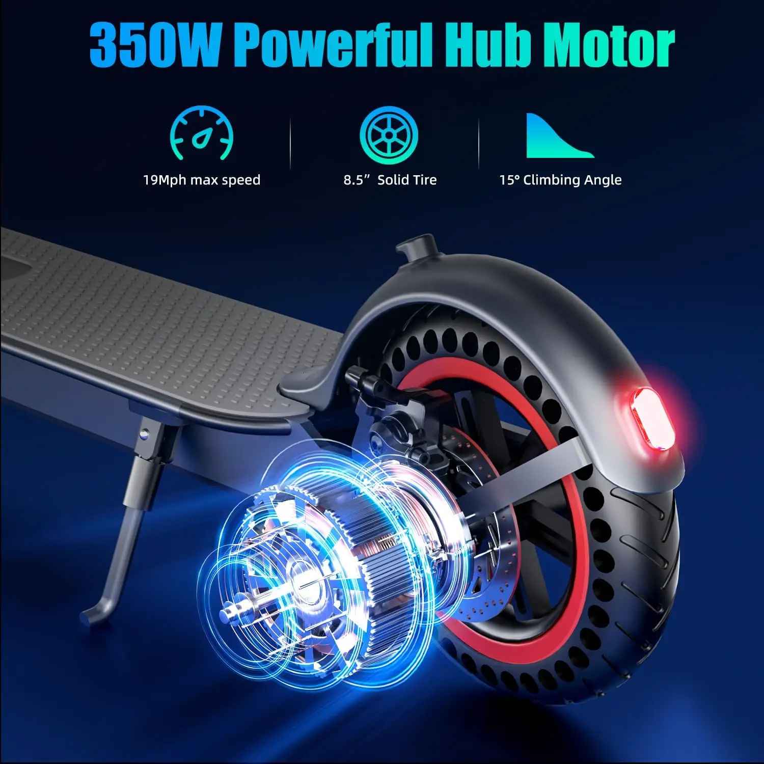 350W Electric Scooter 36V 10Ah 30KM/H Top Speed 30KM Max Range City Commuter Electric Kick Scooter Foldbale Escooter for Adults