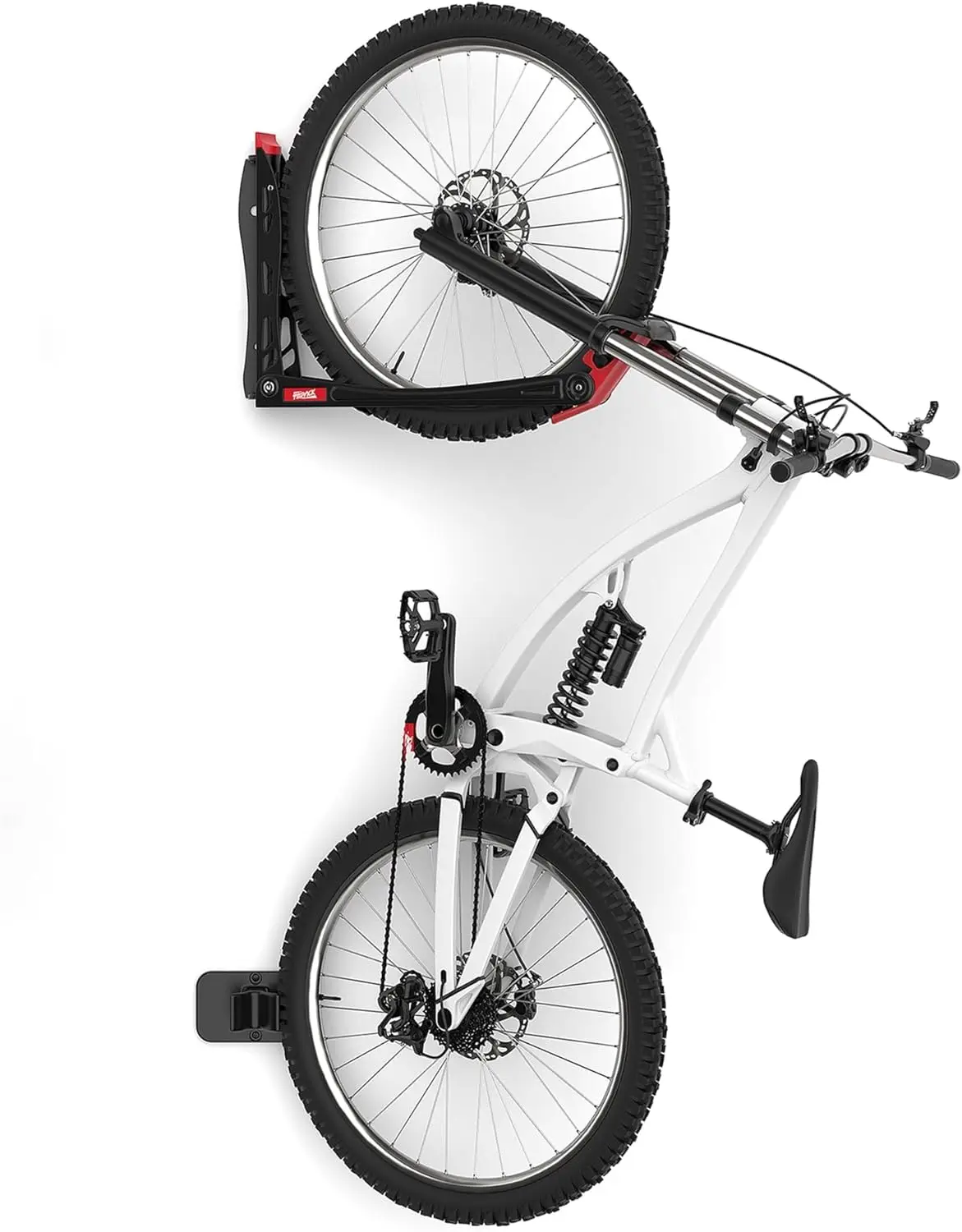 

Vertical Wall Mount Bike Rack, No Lift Swivel Design for Garage Storage, Space Saving Holder (1 Pack)