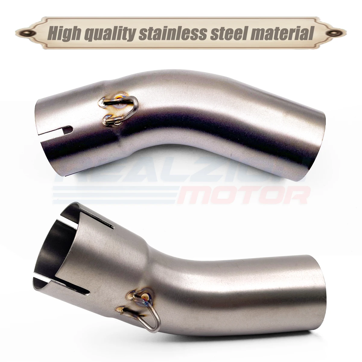 BDJ ZX4R 2023 Exhaust Pipe Motorcycle Exhaust Slip-On Pipe Middle Link Pipe Set For KAWASAKI Ninja ZX-4R ZX-4RR ZX4RR