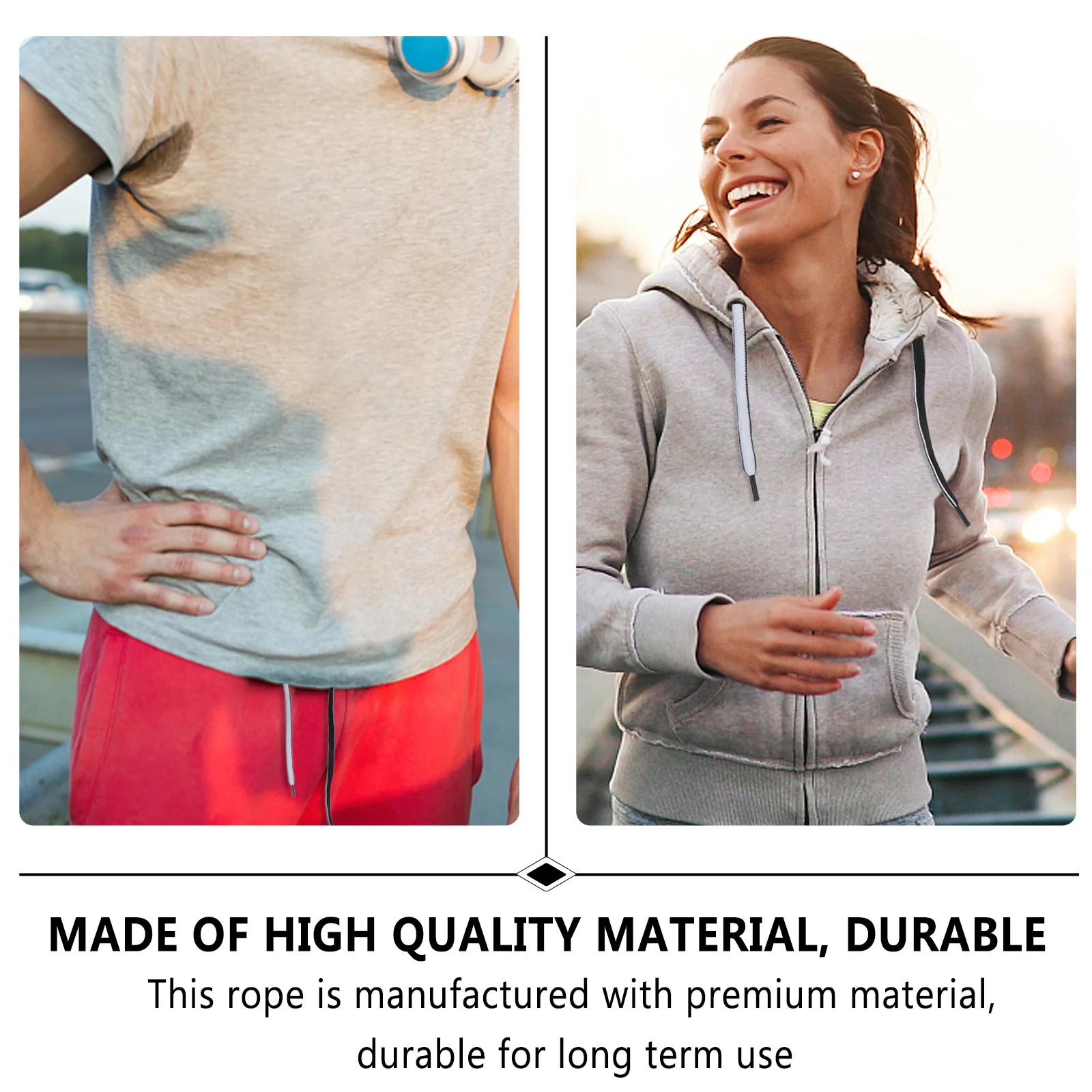 20 قطعة الأربطة هوديس استبدال الأربطة للسراويل Sweatpants سلاسل DIY بها بنفسك الحبال للملابس حمل الحقائب أربطة أحذية