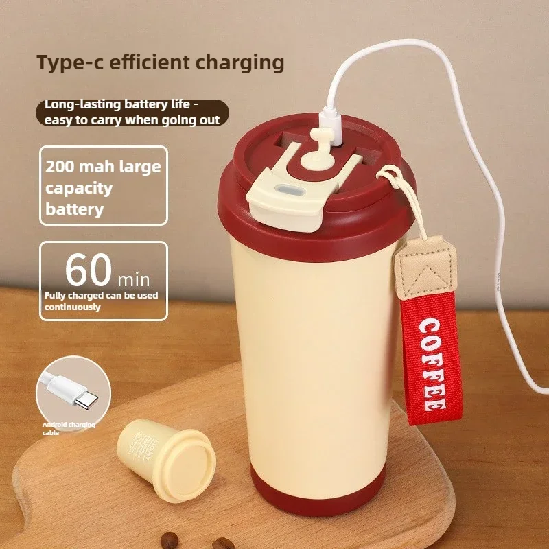 

Mugs Coffee Cups Automatic Shaker Cup 316 Stainless Steel Electric Mixing Cup Charging Model Smart Coffee Cup New Nice-looking