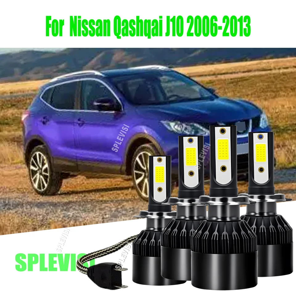 

H7 LED White Headlight Headlamp Conversion Kit For Nissan Qashqai J10 2006 2007 2008 2009 2010 2011 2012 2013