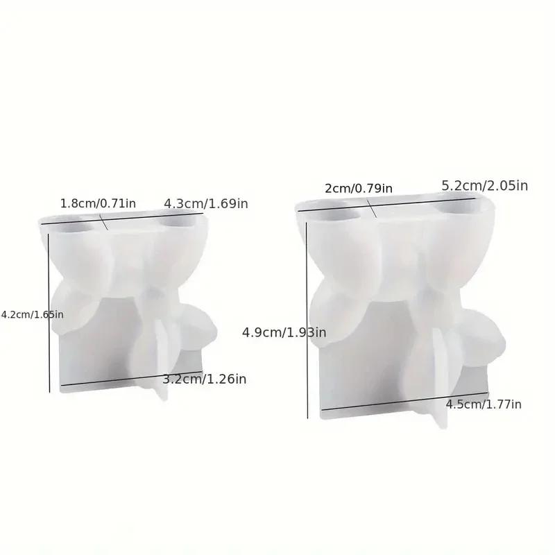 

2Pcs DIY Candle Mold Stereoscopic Balloon Dog Decoration Resin Gypsum Aromatherapy Candle 3D Silicone Mold