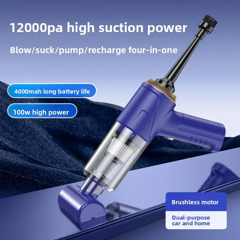 

Cross-border multi-function household vacuum cleaner blow-sucking and charging integrated wireless dust blower super suction