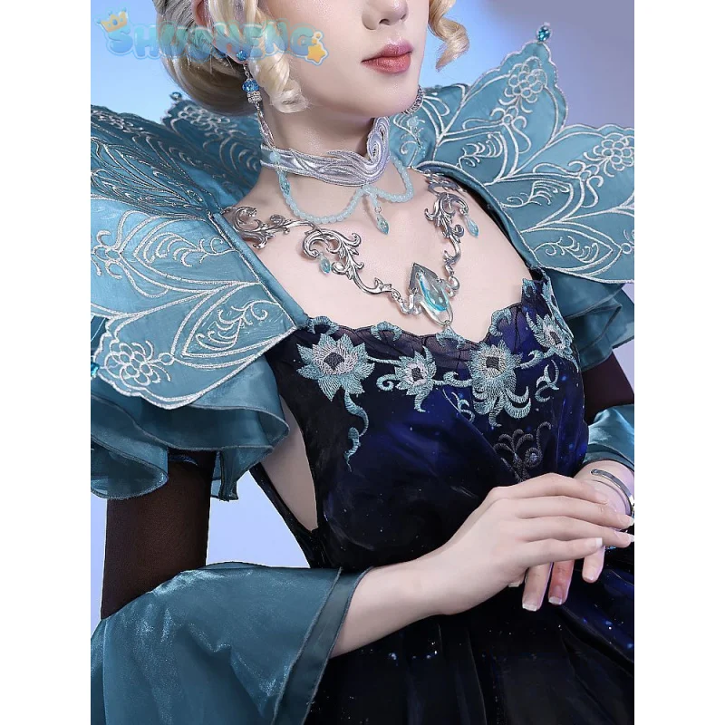 Bloody Queen Mary Cosplay Game Identity Ⅴ Costume Gorgeous elegant dresses, accessories, props, high-quality Halloween uniforms