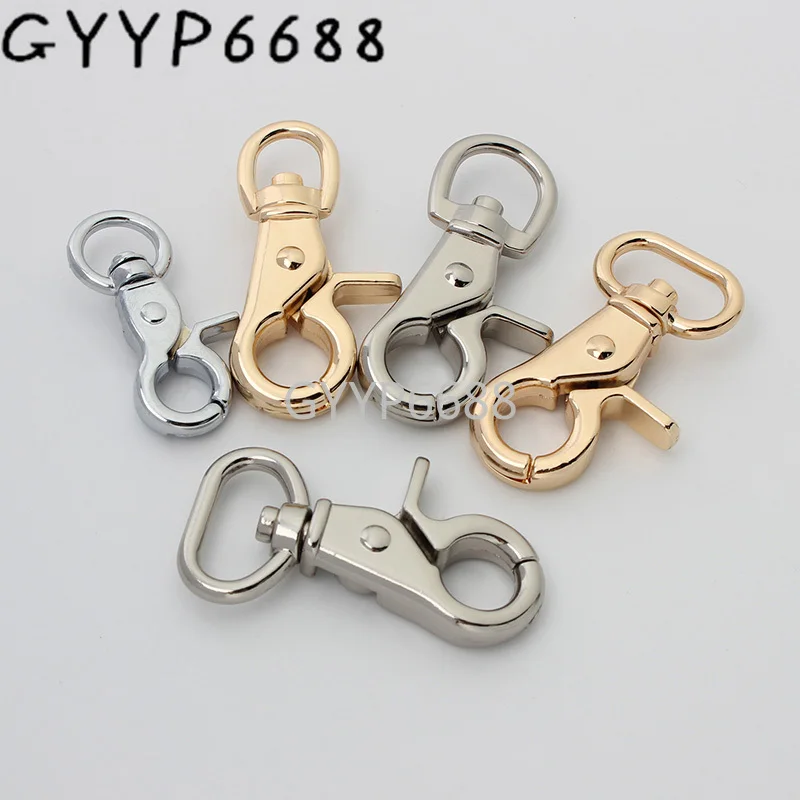 10-30-100pcs 11-12-15-21-20mm metal swivel clasps for chain purse key chain outdoor lanyard craft bag parts purse hardware