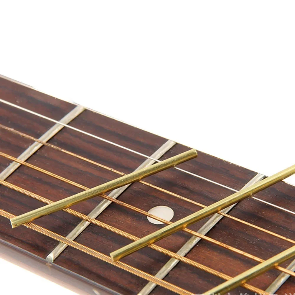 19 20pcs 2.0mm 2.2mm Brass Guitar Fret Wire Fretwires For Classic Acoustic Guitar DIY Fingerboard Frets Guitars Parts Accessorie
