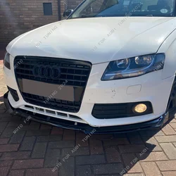 For Audi A4 B8 8K 2009-2012 Pre-Facelift Non-Sline Front Splitter Front Bumper Lip Spoiler Splitter Front Lip Chin Bodykits