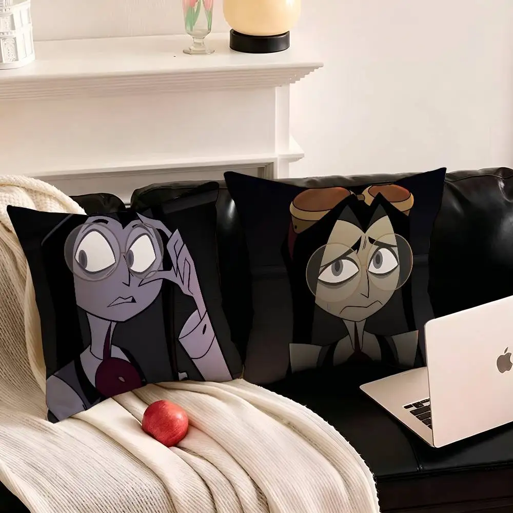 1pc Human Sir Pentious Pillow Case Fashion Square Pillowcase Bedroom Sofa Room Ins Decoration Leisure