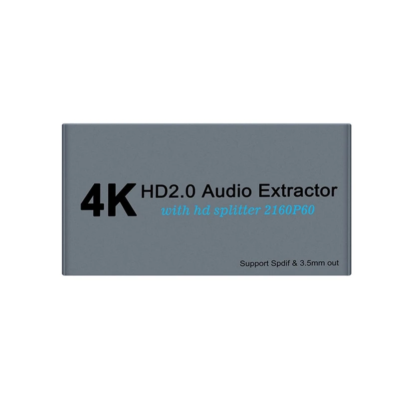 

2.0 Audios Extractor Splitter 4K 60Hz SPDIF HDCP Converter