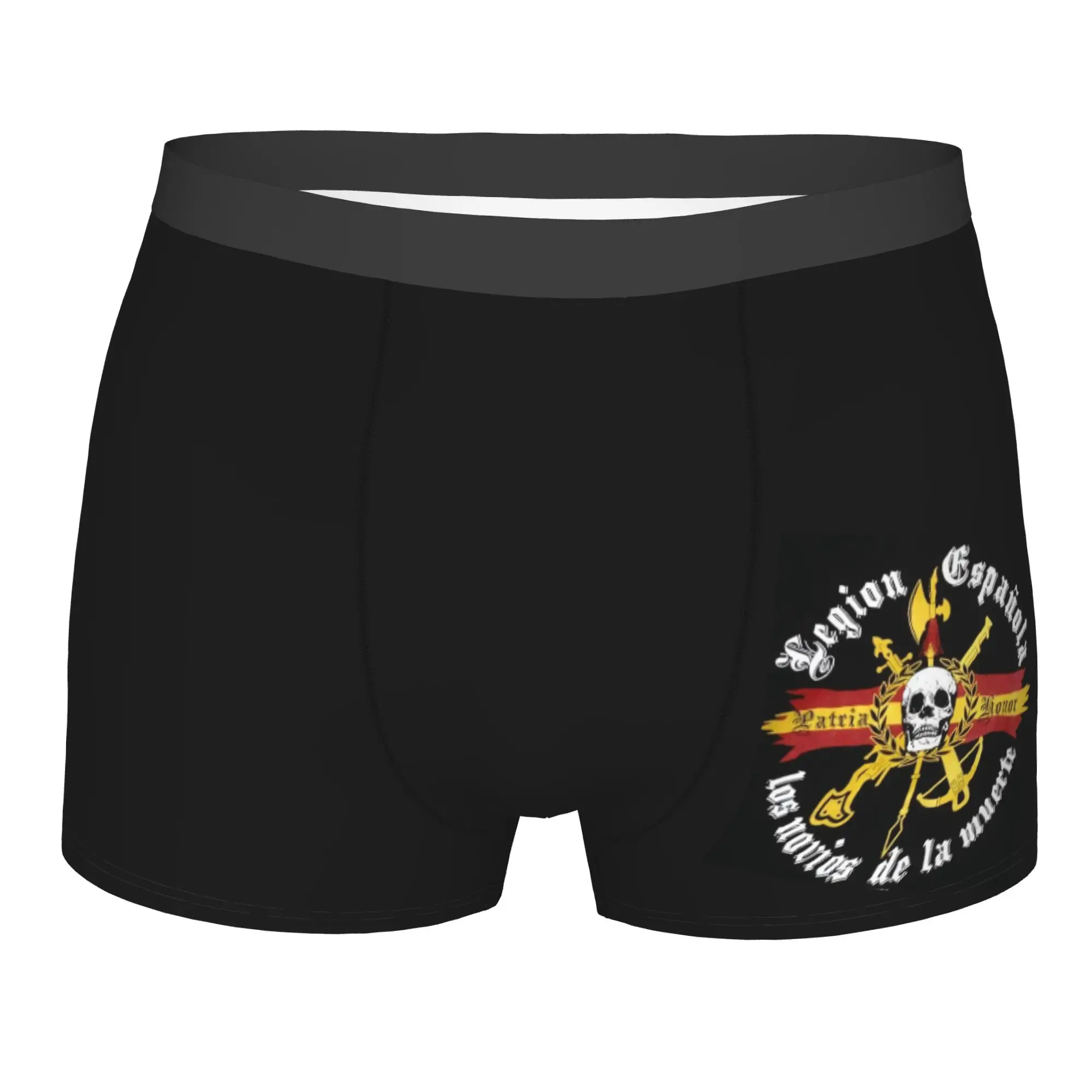 Custom Spanish Legion Underwear Men Breathable Flag Boxer Briefs Shorts Panties Soft Underpants For Male