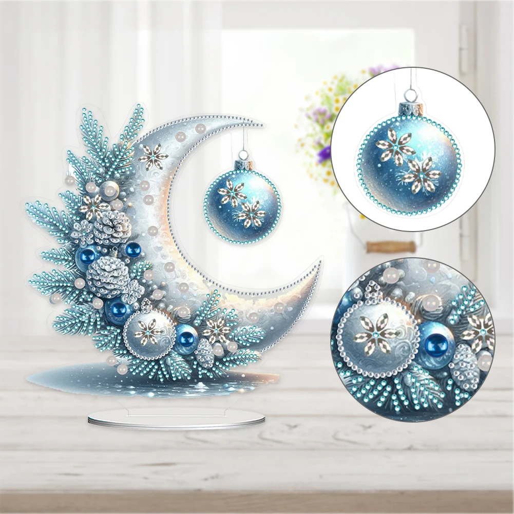 

Mini Diamond Painting Tabletop Ornament Kit with Classic Style for DIY Craft Home Decor and Portable Cooling Fan