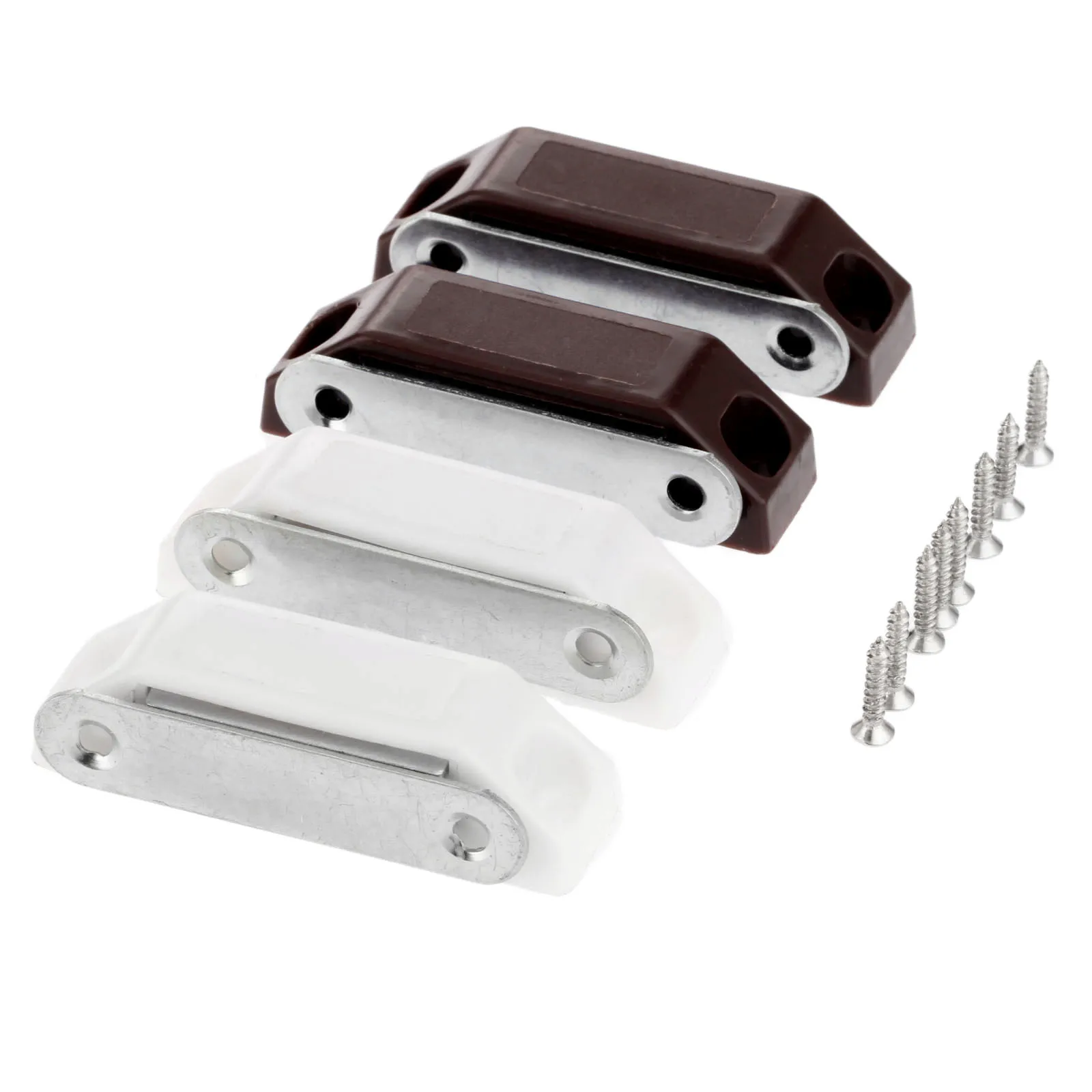 DRELD 4Pcs chiusure magnetiche per porte raccordi per mobili armadio da cucina armadio magnetico chiusura a scatto con viti 59*16MM