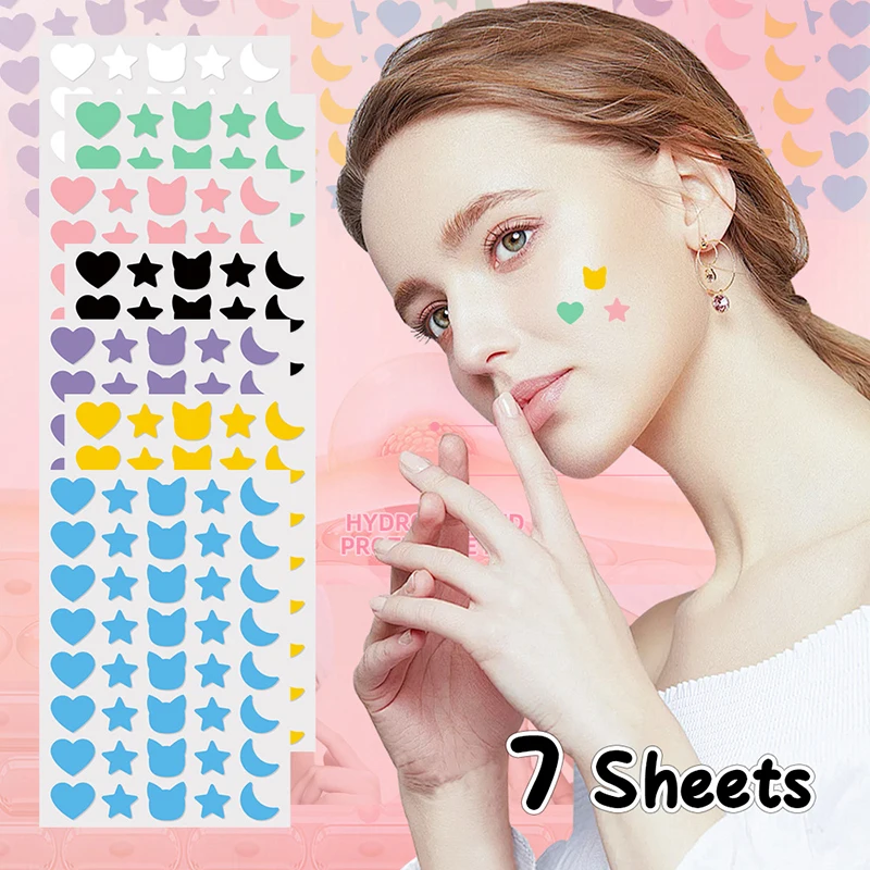 

280Pcs Invisible Acne Patches Removal Pimple Anti-Acne Hydrocolloid Patches Spots Marks Concealer Repair Sticker Waterproof