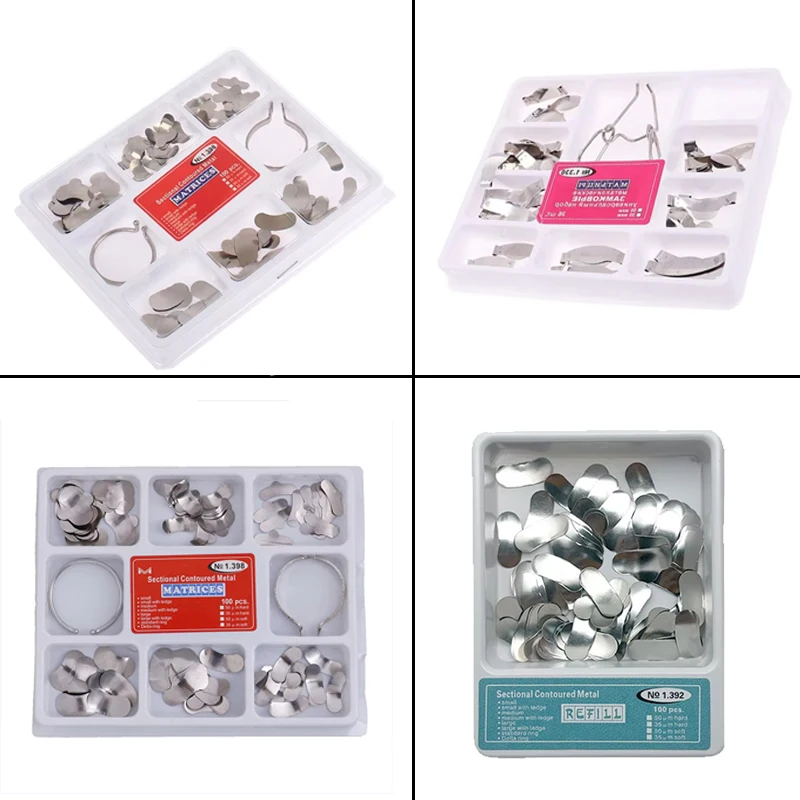 

Dental Matrix Universal Kit, Spring Clip 1330 Matrices for Posterior Teeth Restoration - Dental Matrix Kit