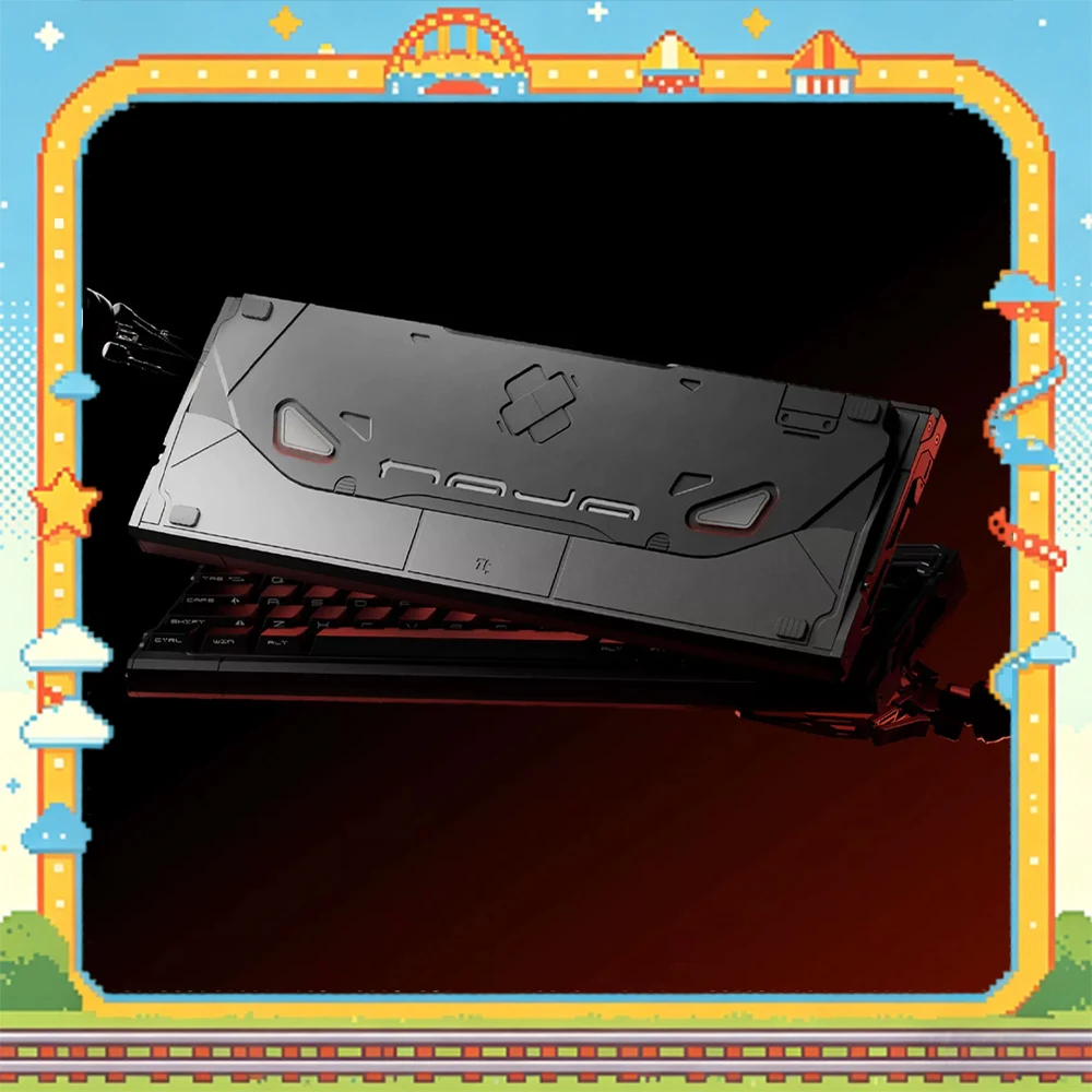 Teclado Mecânico TickType NAJA68 com Interruptor Magnético, Conexão com Fio, 8000Hz, 0.005mmRT, Teclado Gamer em Liga de Alumínio, Acessórios para PC