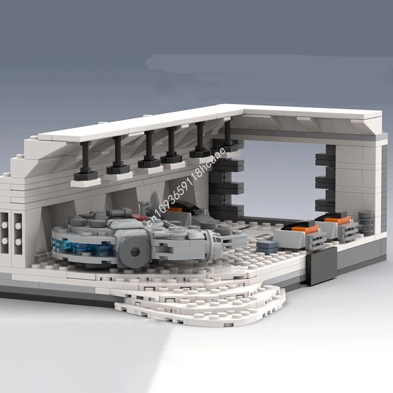 

491pcs MOC Hoth Hangar Diorama Millenium-Falcon Star Battle Building Blocks STEM Educational Christmas toy Gift Constructing