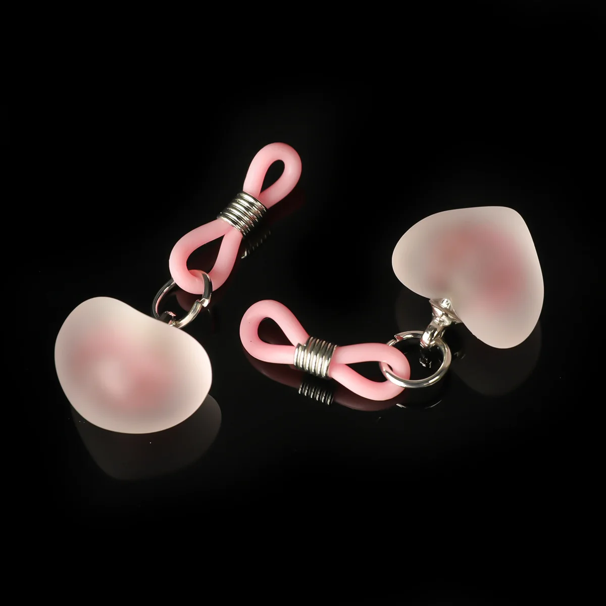 1 Pair Women Silicone Nipple Clamps Chest Clitoris Stimulation Small Bell Breast Clips Sex Toys For Women #2