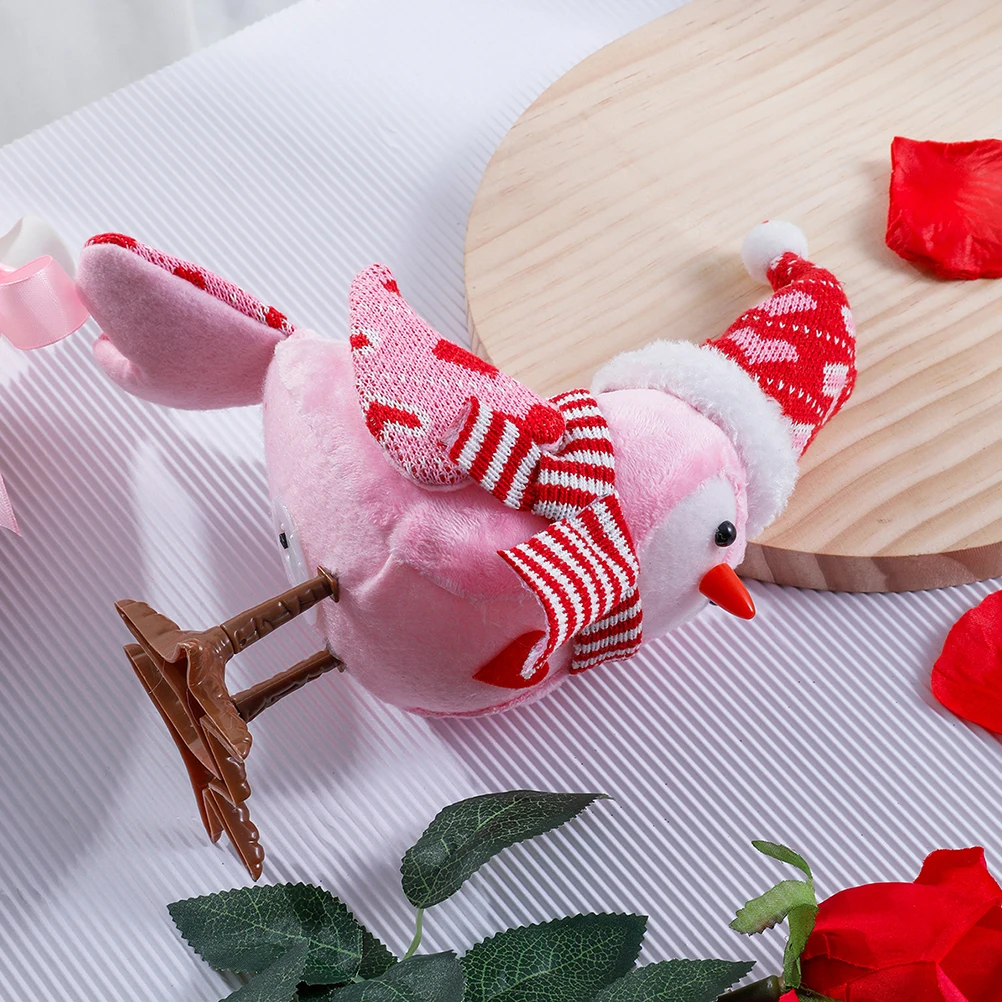 

2 Pcs Decorations Statue Tabletop Figurine The Valentines Day Ornament Valentine's Layered Tray Lighted Up Child