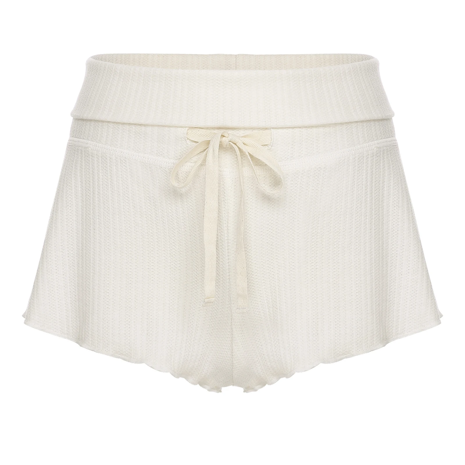 

Womens Ballet Dance Shorts High-Waisted Lace-Up Flowy Ruffled Hem Shorts Pantskirt for Ballet Classical Dance Training Dancewear
