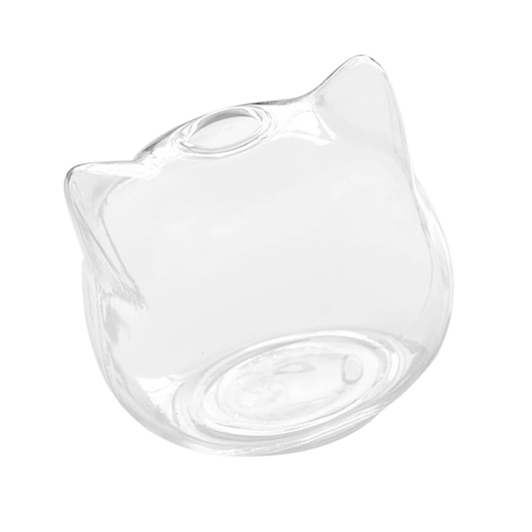 2X Cat Shaped Glass Vase Hydroponic Plant Flower Vase Terrarium Container Pot Decor Art Gift-AT30