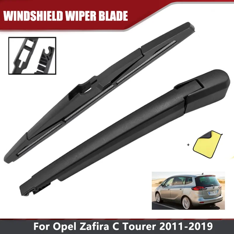 

Wiper 14" Rear Wiper Blade & Arm Set Kit fits Opel Zafira C Tourer 2011-2019 Windshield Windscreen Rear Window Rubber Wiper