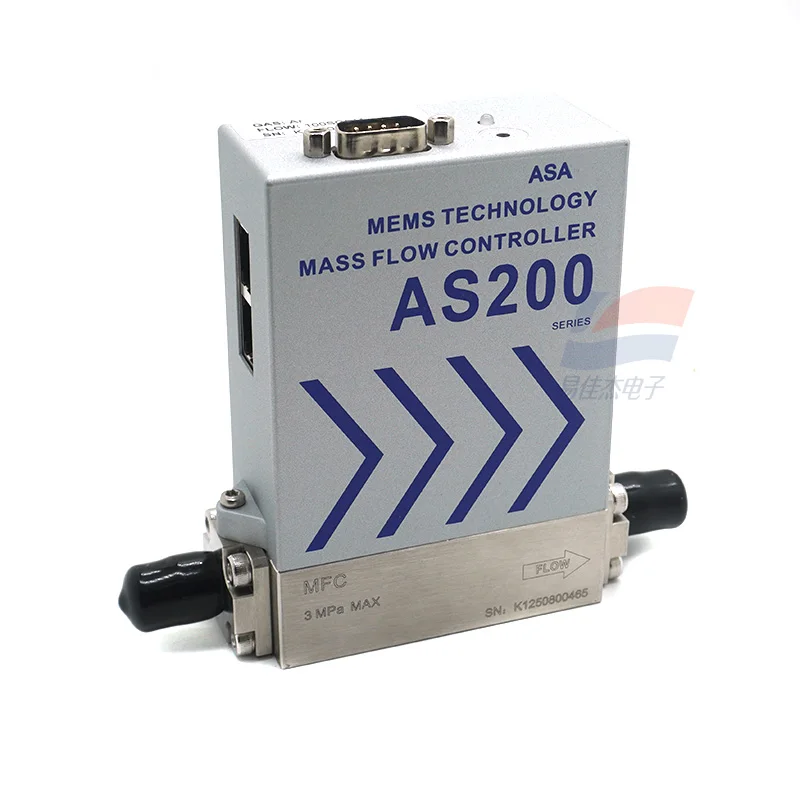 YJJ AS200 Stainless Steel MFC High-Precision Gas Mass Flow Controller Air Micro-Gas Flow Meter